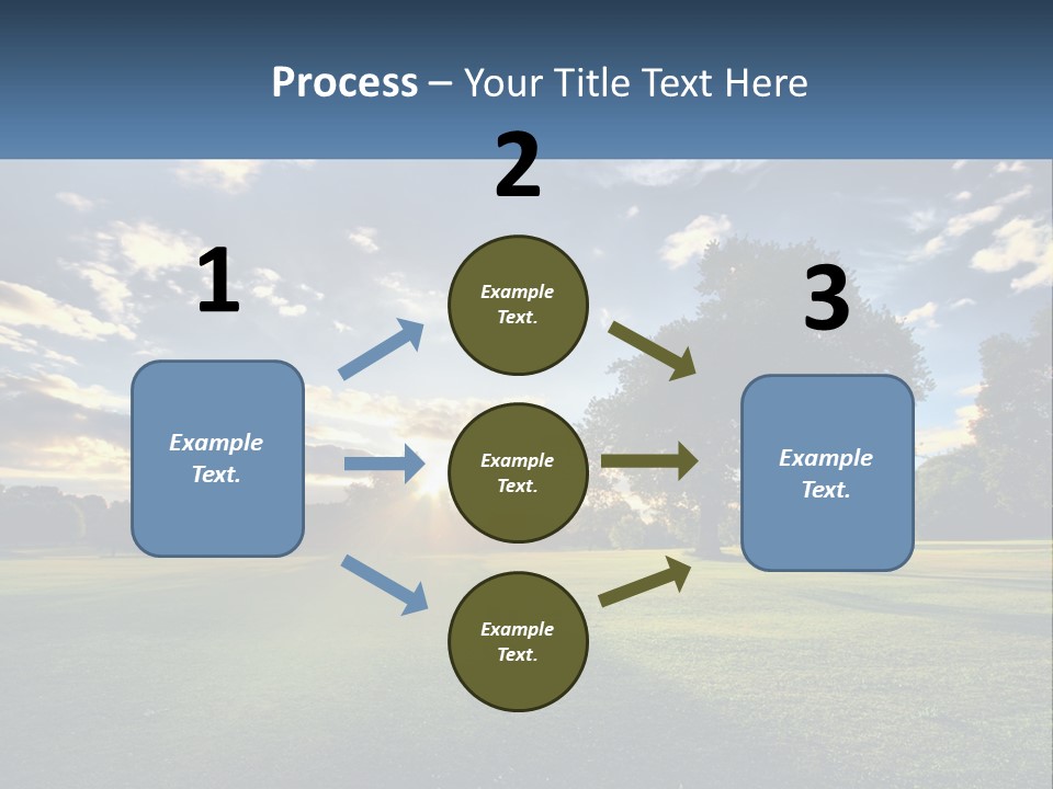 Sunrise Through The Trees PowerPoint Template