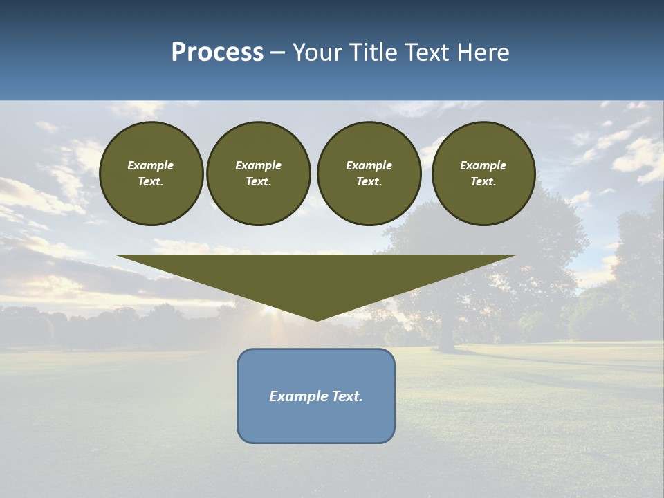 Sunrise Through The Trees PowerPoint Template