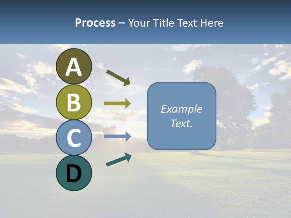 Sunrise Through The Trees PowerPoint Template