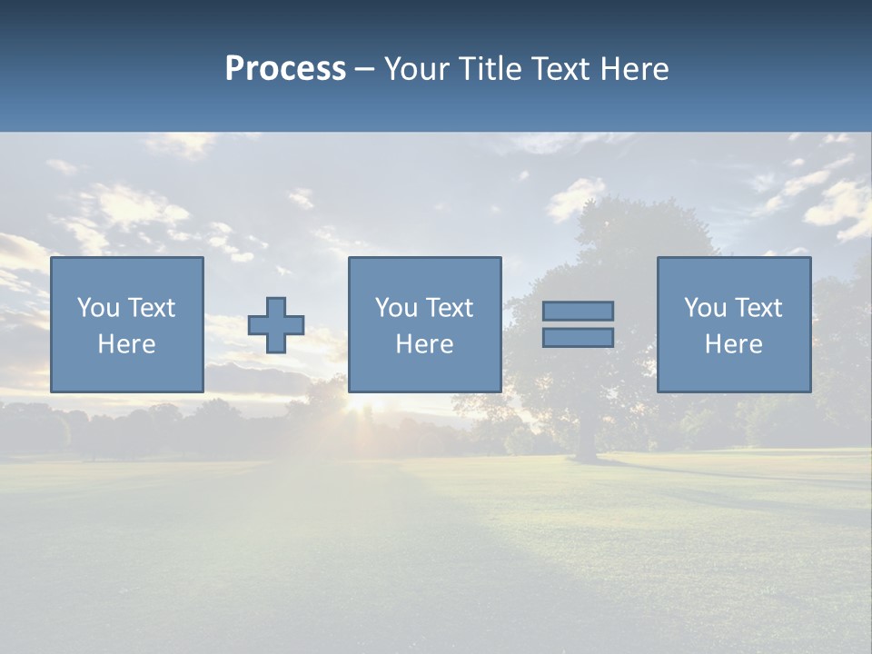 Sunrise Through The Trees PowerPoint Template