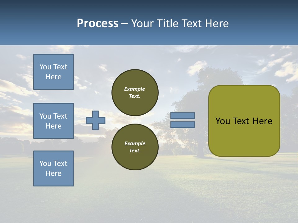 Sunrise Through The Trees PowerPoint Template