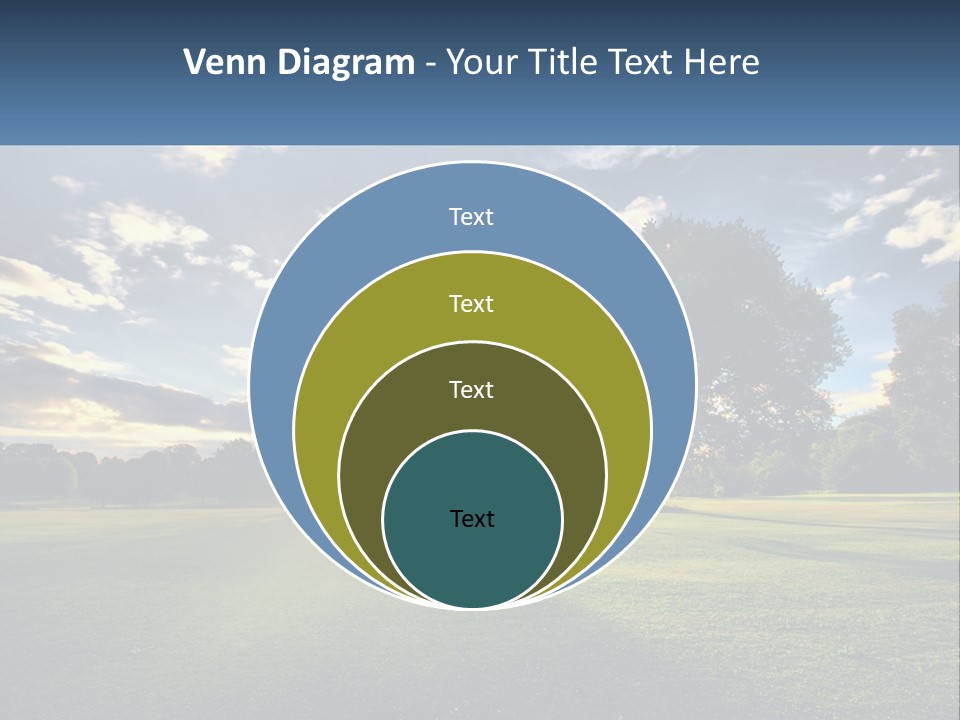 Sunrise Through The Trees PowerPoint Template