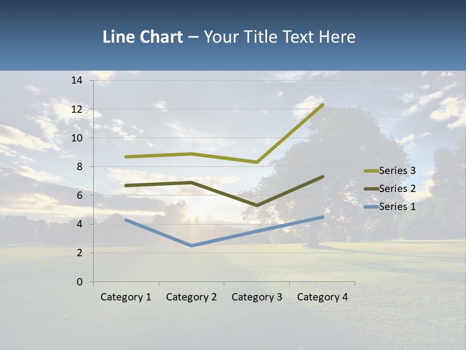 Sunrise Through The Trees PowerPoint Template