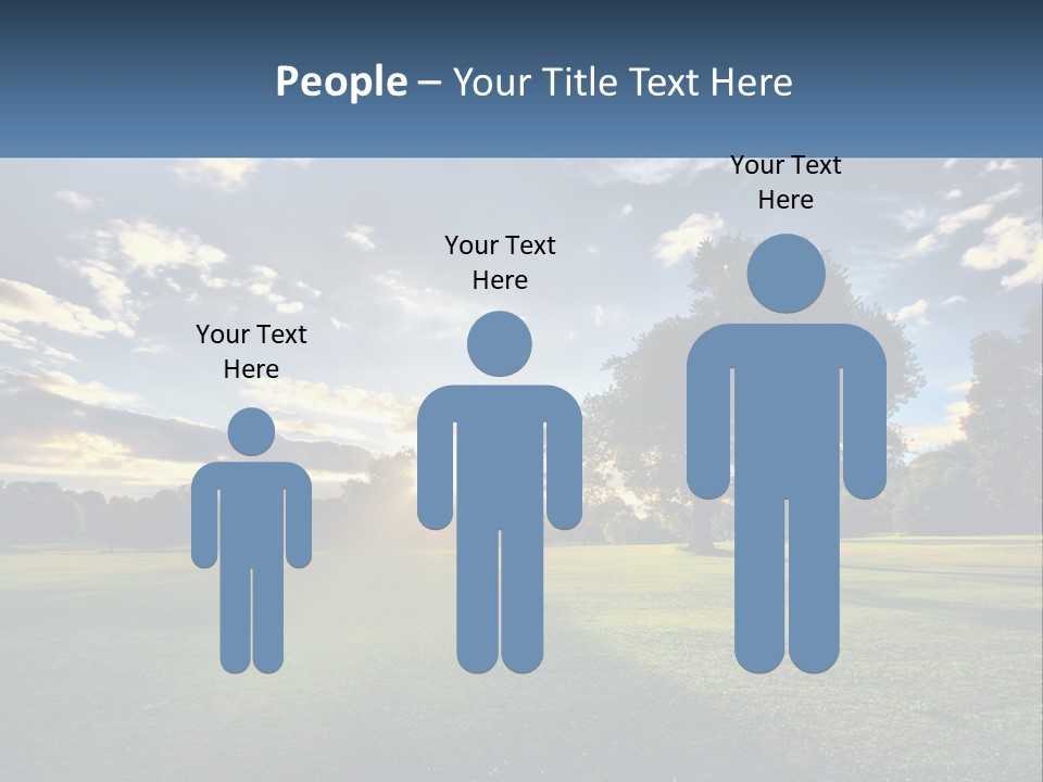 Sunrise Through The Trees PowerPoint Template