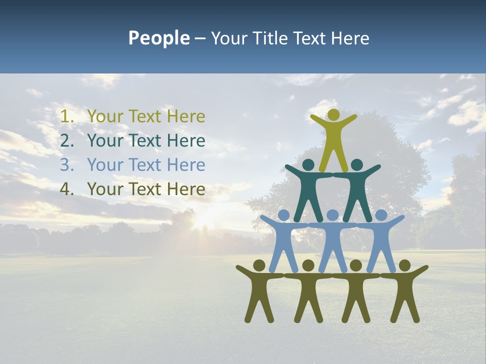 Sunrise Through The Trees PowerPoint Template