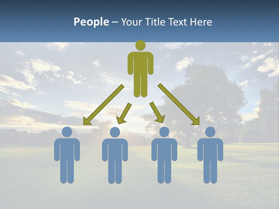 Sunrise Through The Trees PowerPoint Template