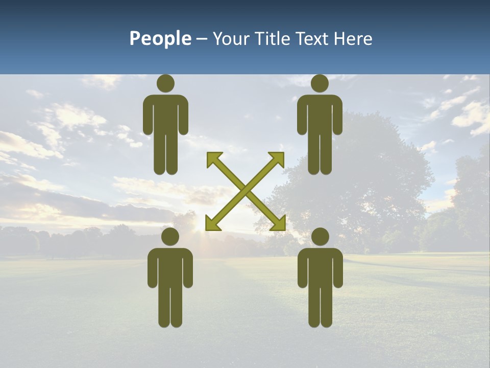 Sunrise Through The Trees PowerPoint Template