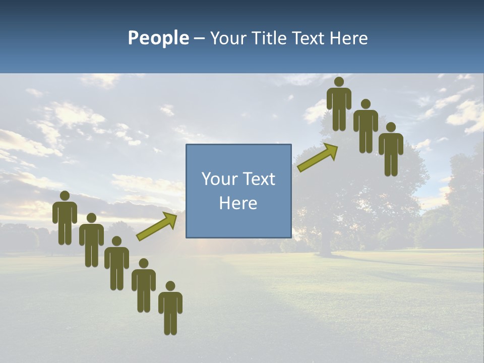 Sunrise Through The Trees PowerPoint Template