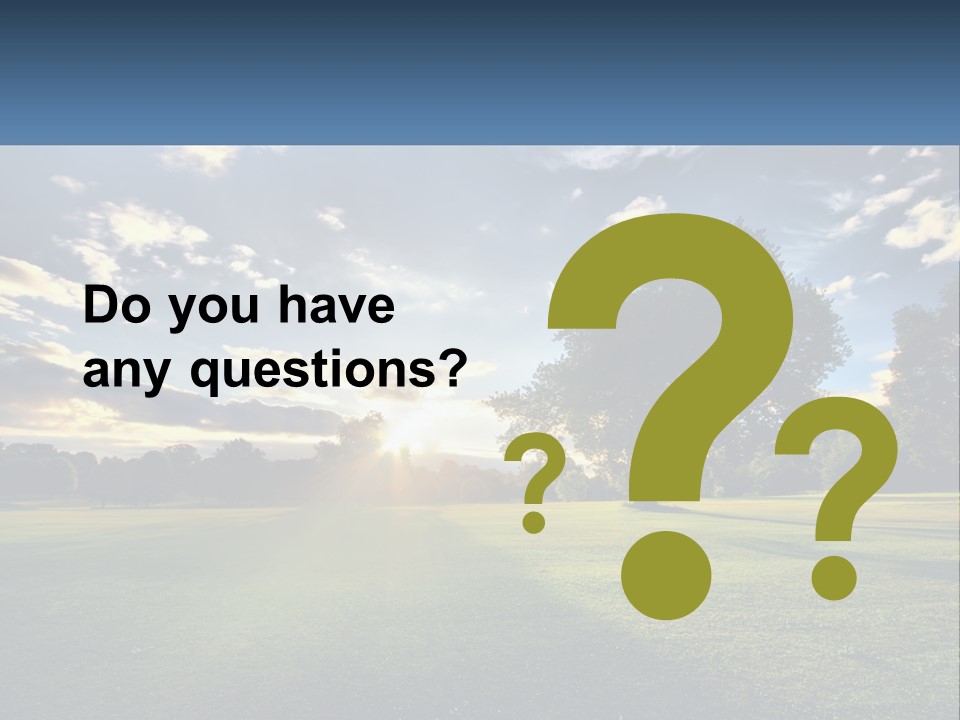 Sunrise Through The Trees PowerPoint Template