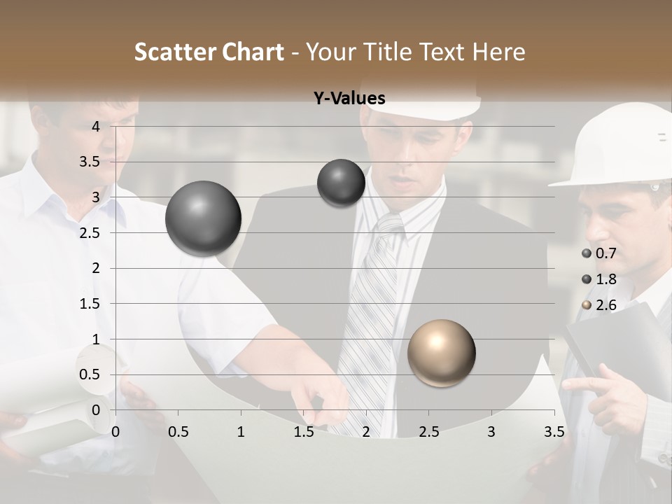 Discussion Of The Project At The Construction Site PowerPoint Template