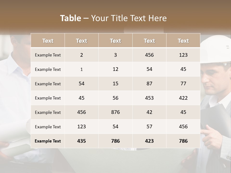 Discussion Of The Project At The Construction Site PowerPoint Template