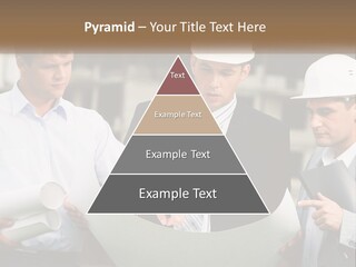 Discussion Of The Project At The Construction Site PowerPoint Template