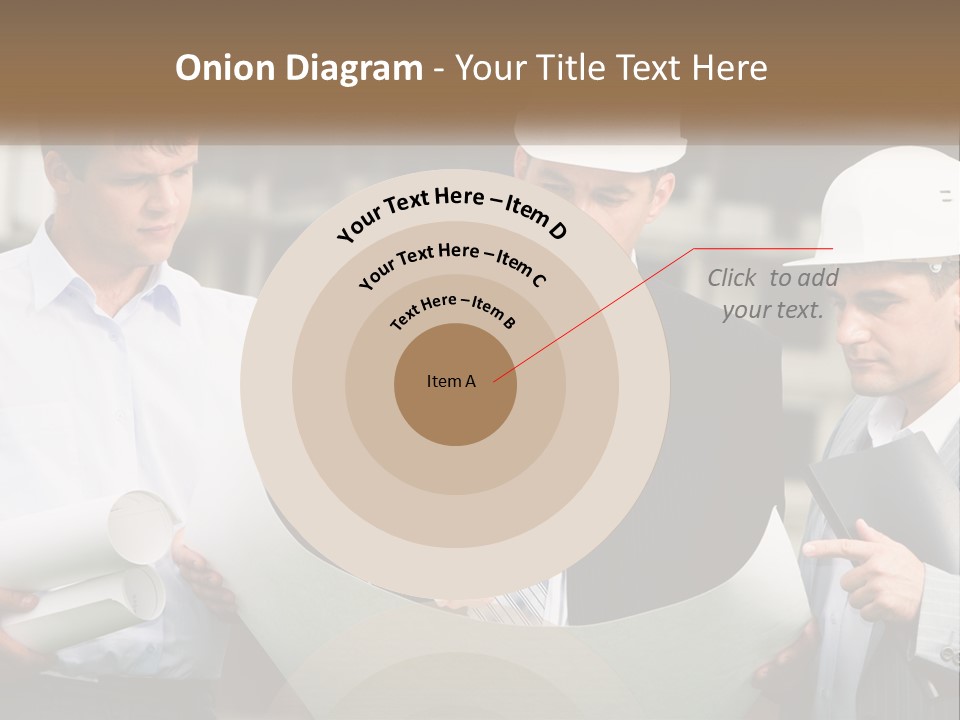 Discussion Of The Project At The Construction Site PowerPoint Template