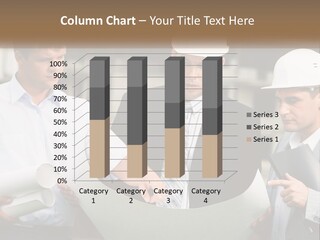 Discussion Of The Project At The Construction Site PowerPoint Template