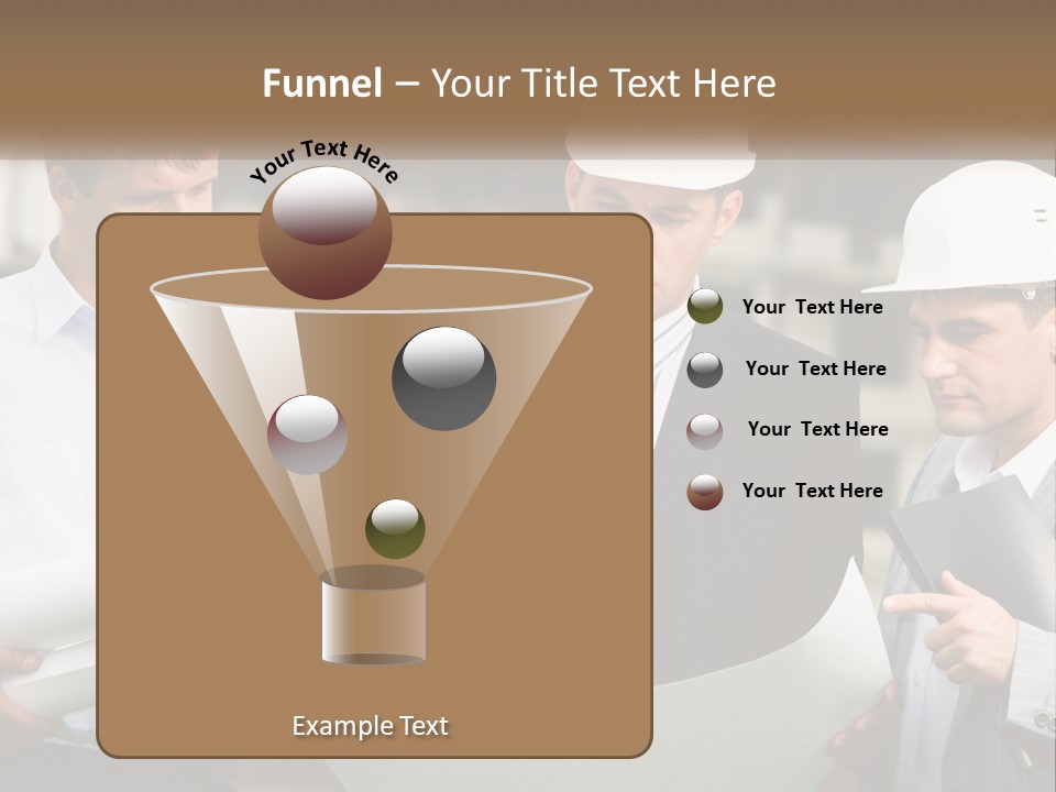 Discussion Of The Project At The Construction Site PowerPoint Template