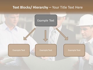 Discussion Of The Project At The Construction Site PowerPoint Template