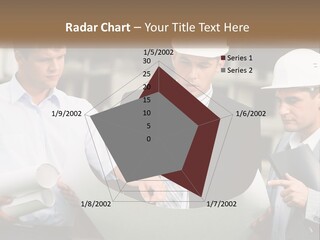 Discussion Of The Project At The Construction Site PowerPoint Template