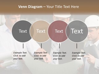 Discussion Of The Project At The Construction Site PowerPoint Template