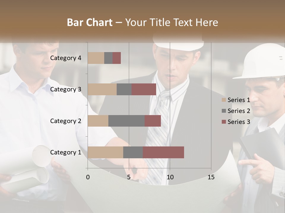 Discussion Of The Project At The Construction Site PowerPoint Template