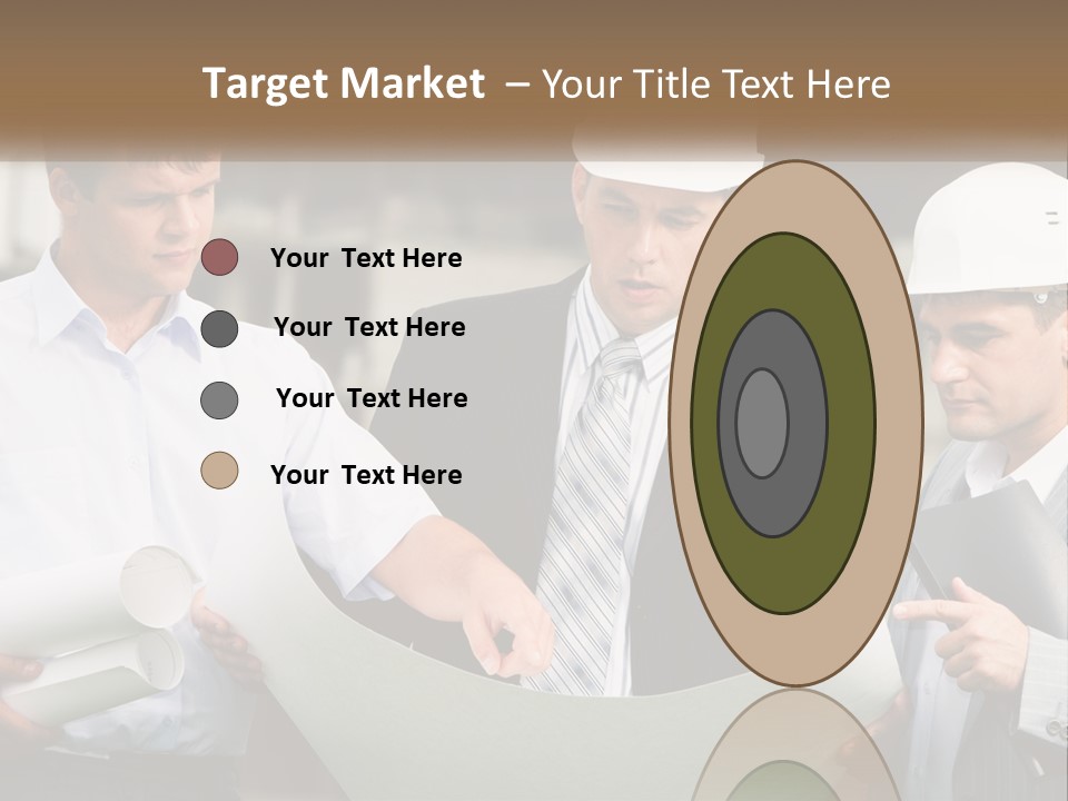 Discussion Of The Project At The Construction Site PowerPoint Template