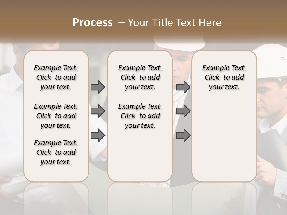 Discussion Of The Project At The Construction Site PowerPoint Template