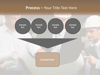 Discussion Of The Project At The Construction Site PowerPoint Template