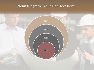 Discussion Of The Project At The Construction Site PowerPoint Template