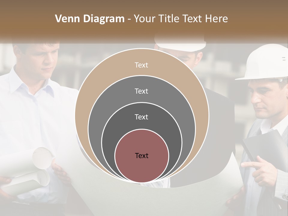 Discussion Of The Project At The Construction Site PowerPoint Template