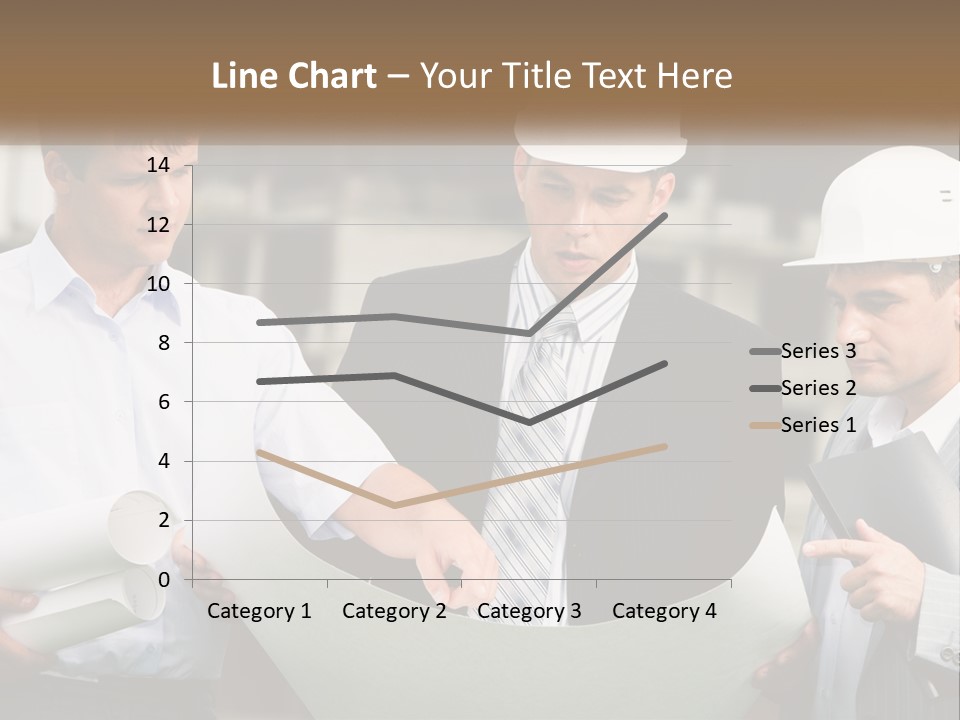 Discussion Of The Project At The Construction Site PowerPoint Template