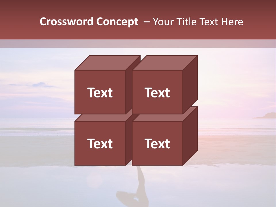 Meditation, Stand On One Leg PowerPoint Template