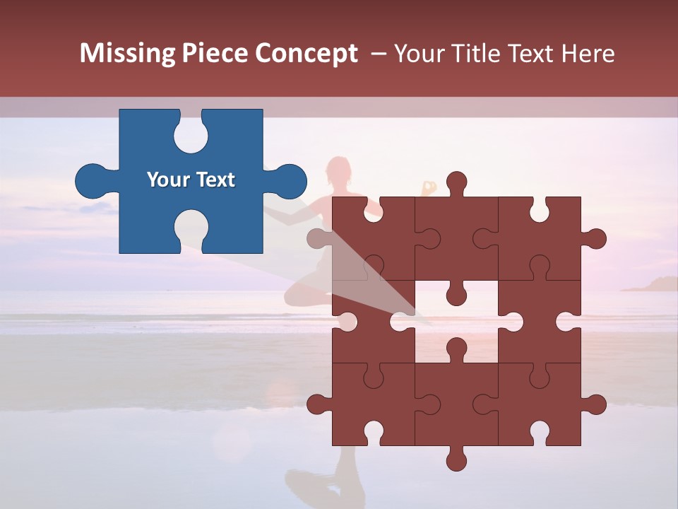 Meditation, Stand On One Leg PowerPoint Template