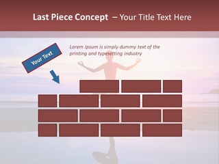 Meditation, Stand On One Leg PowerPoint Template