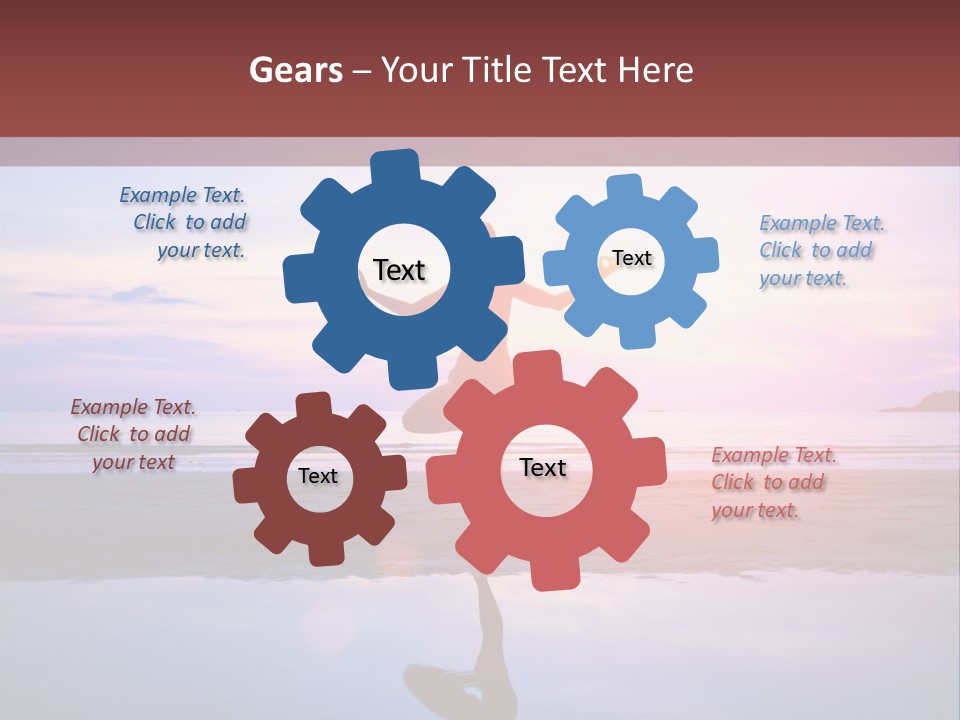 Meditation, Stand On One Leg PowerPoint Template