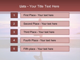 Meditation, Stand On One Leg PowerPoint Template