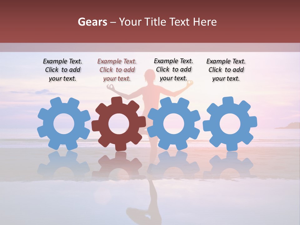 Meditation, Stand On One Leg PowerPoint Template