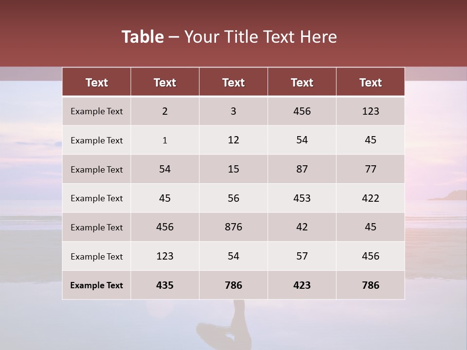 Meditation, Stand On One Leg PowerPoint Template