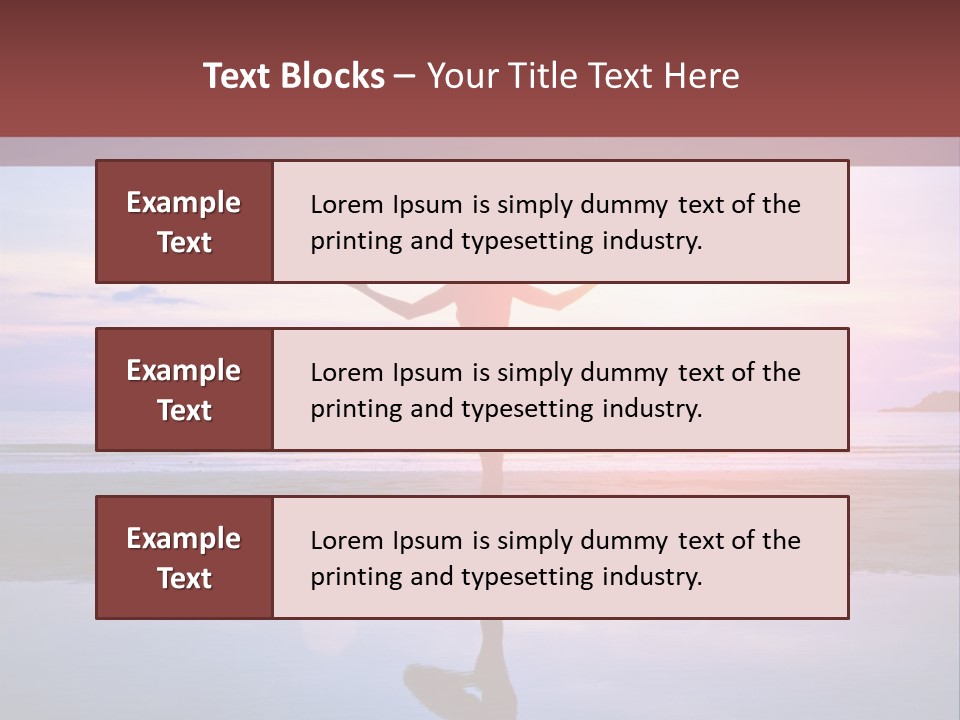 Meditation, Stand On One Leg PowerPoint Template