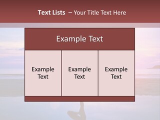 Meditation, Stand On One Leg PowerPoint Template