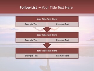 Meditation, Stand On One Leg PowerPoint Template