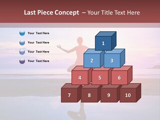 Meditation, Stand On One Leg PowerPoint Template