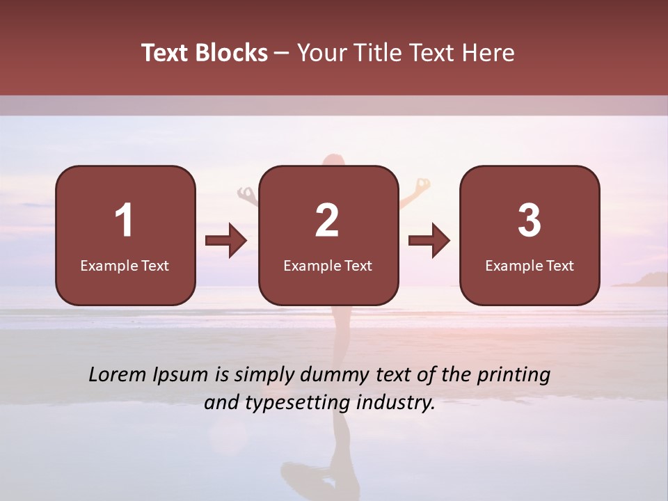 Meditation, Stand On One Leg PowerPoint Template