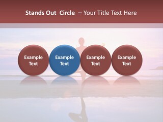 Meditation, Stand On One Leg PowerPoint Template