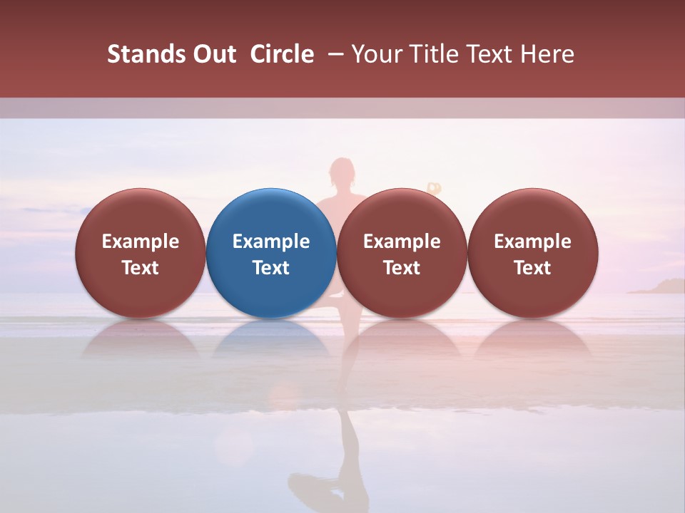 Meditation, Stand On One Leg PowerPoint Template