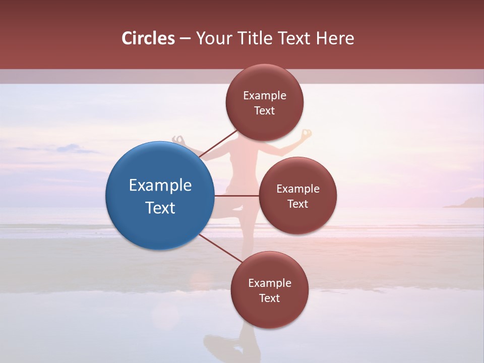 Meditation, Stand On One Leg PowerPoint Template