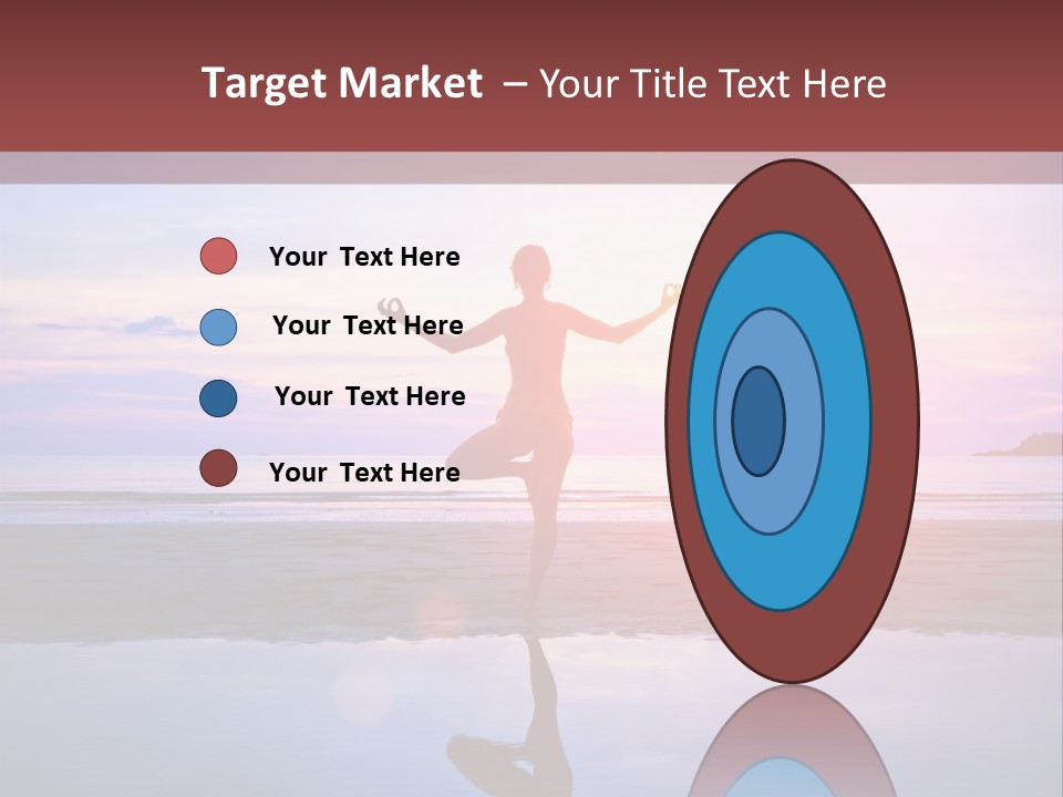 Meditation, Stand On One Leg PowerPoint Template