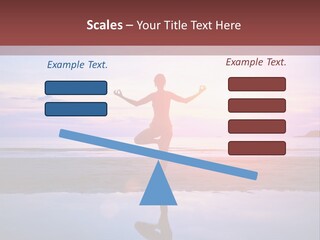 Meditation, Stand On One Leg PowerPoint Template