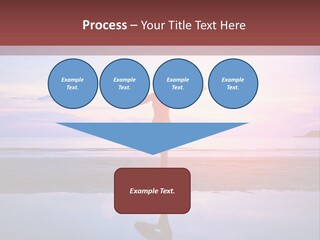 Meditation, Stand On One Leg PowerPoint Template