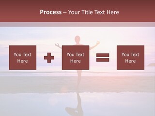 Meditation, Stand On One Leg PowerPoint Template