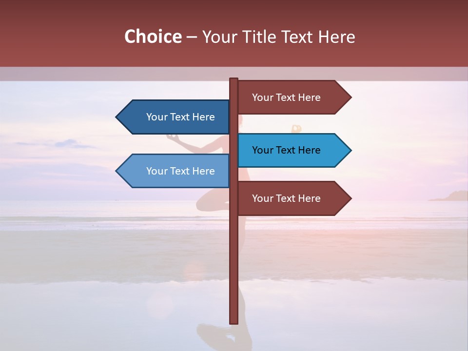 Meditation, Stand On One Leg PowerPoint Template