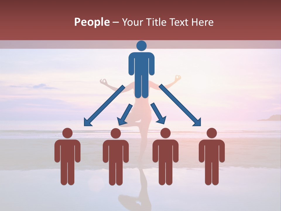 Meditation, Stand On One Leg PowerPoint Template